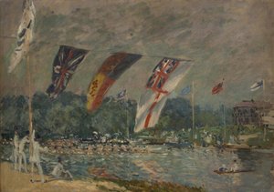 Les régates à Molesey - Alfred Sisley